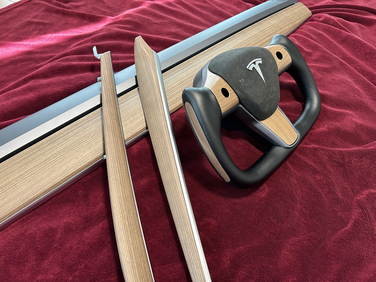 【Woood】 ベーシック ヨークステアリング モデルY用